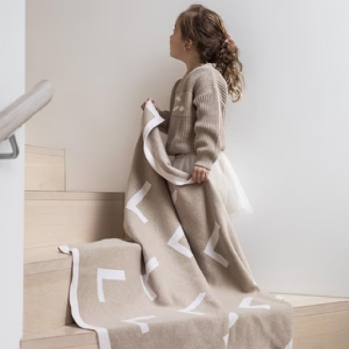 NamelyCo Personalised Letter Jumper - Light Camel
