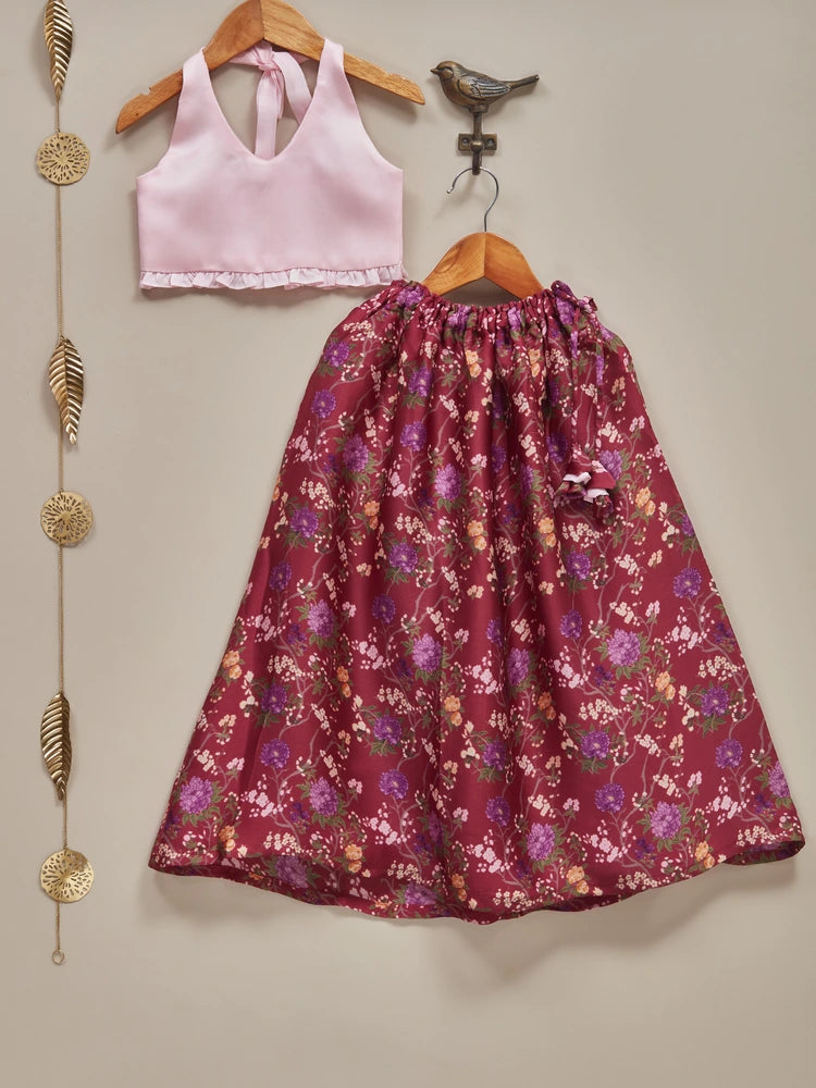 Liz Jacob Girls | Pure Mulberry-Silk Ethnicwear | Kesar
