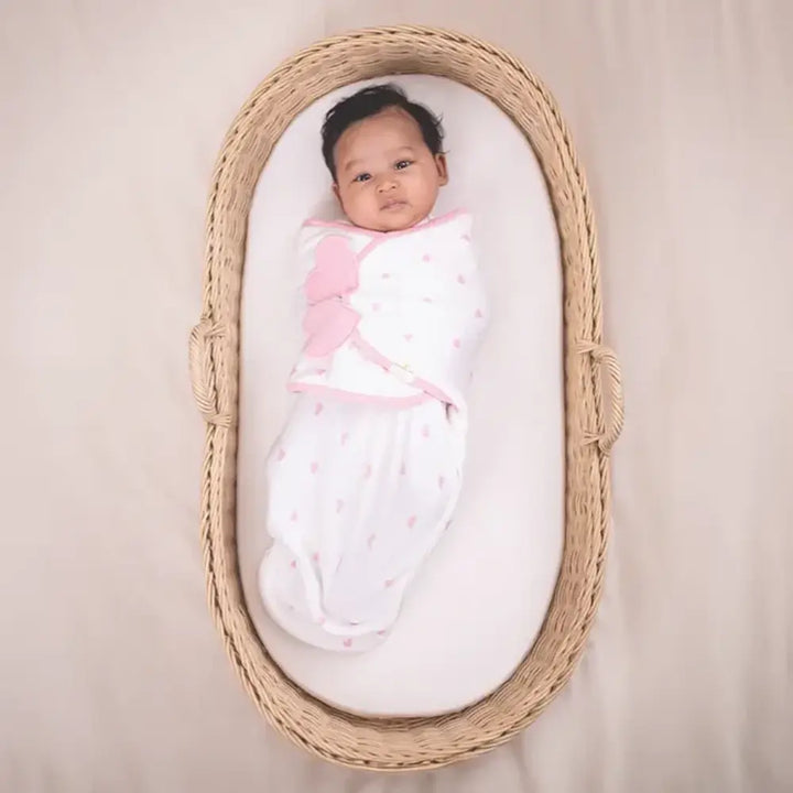 Nintara Wake Me Not Swaddle| Blush Hearts
