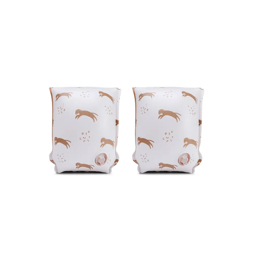 Swim Essentials Swim Arm Bands,  Inflatable PVC Water Floats for Kids 2–6 Years, Beige - Roamer