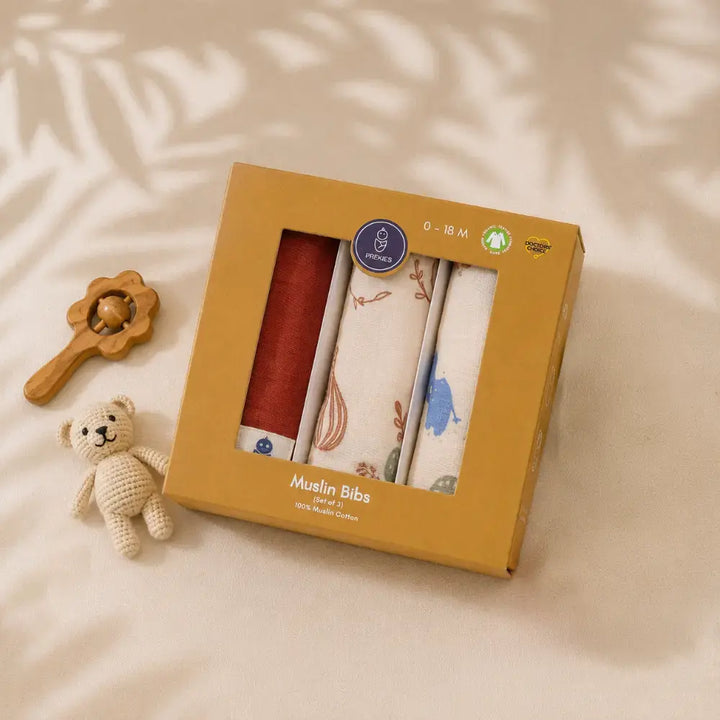 Prekies Washcloths Safari Trail Print - Multi (Set of 3)