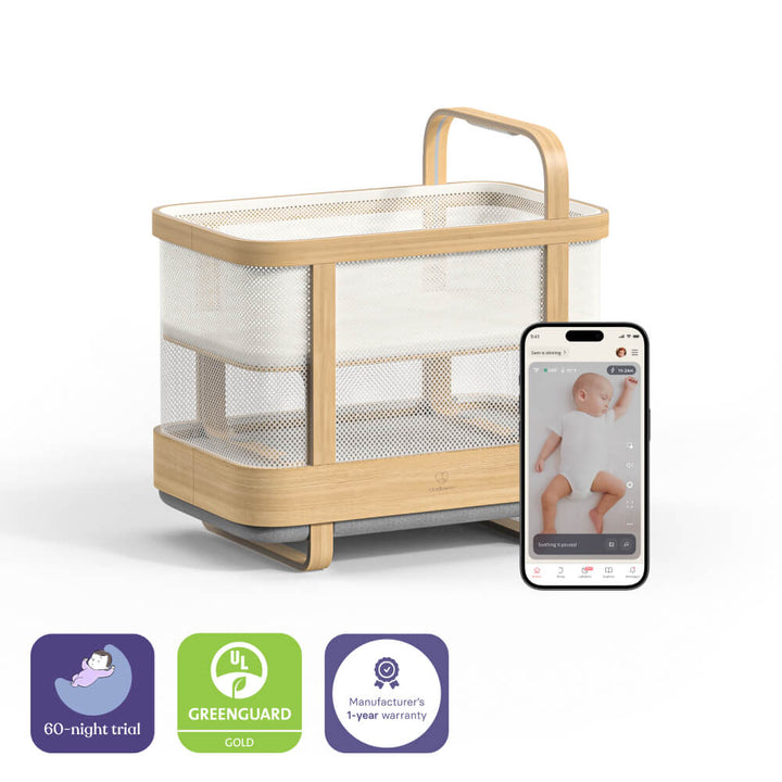 Cradlewise Smart Bassinet and Cot - Age 0-2 years, upto 15 kgs