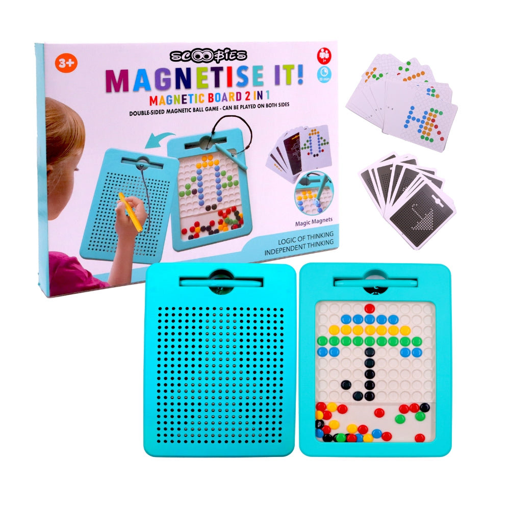 Scoobies Magnetise It - Double Sided Magnetic Board with Stylus