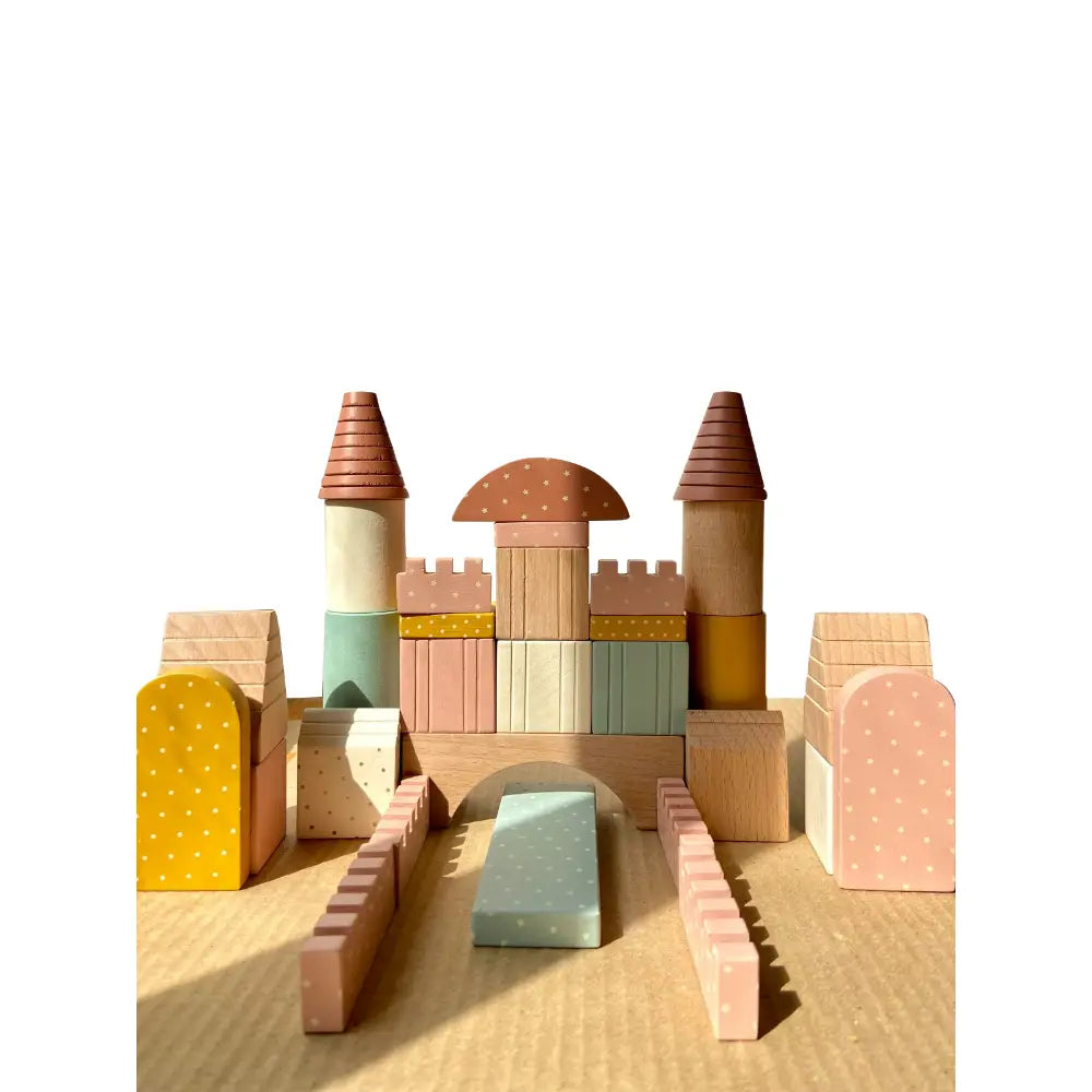 Playbox Wooden Building Blocks Toys Set - Large