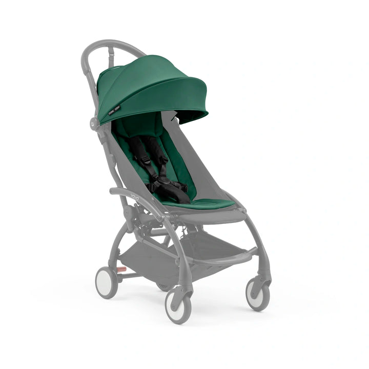 Stokke YOYO⁵  Seat Pack | 6 Months+ | Redesigned Padded Seat | Extendable Canopy | Zipped Back Pocket | Lightweight &amp; Comfortable | For Babies 6 Months to 4 Years | Requires YOYO Frame (Sold Separately) | Forest