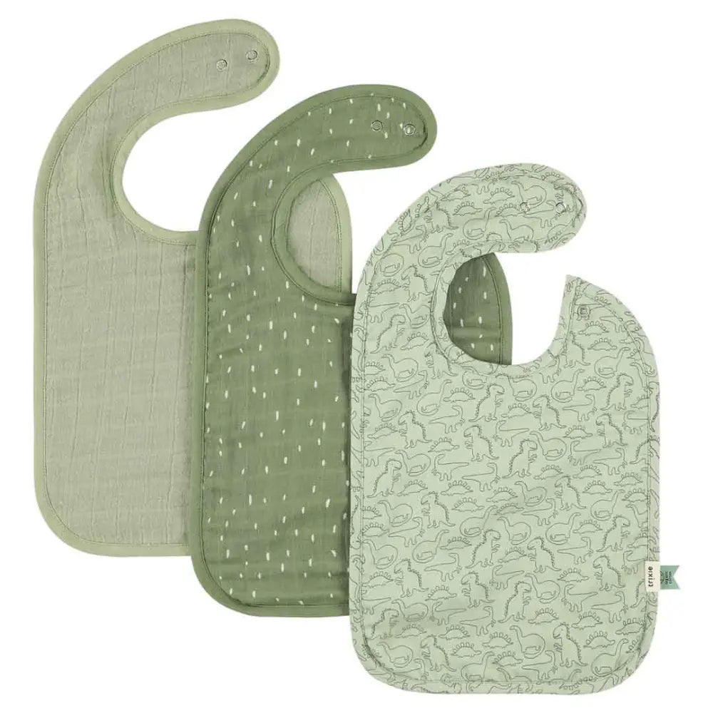 Trixie Bandana Bib 3-pack Mix - Daring Dino