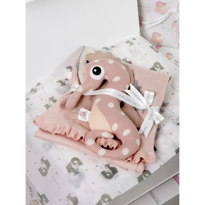 The Baby Trunk Snuggle Blanket Set - Blush