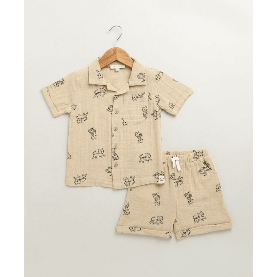 Sweetlime By AS Tiger Print Cotton Co-ord Set