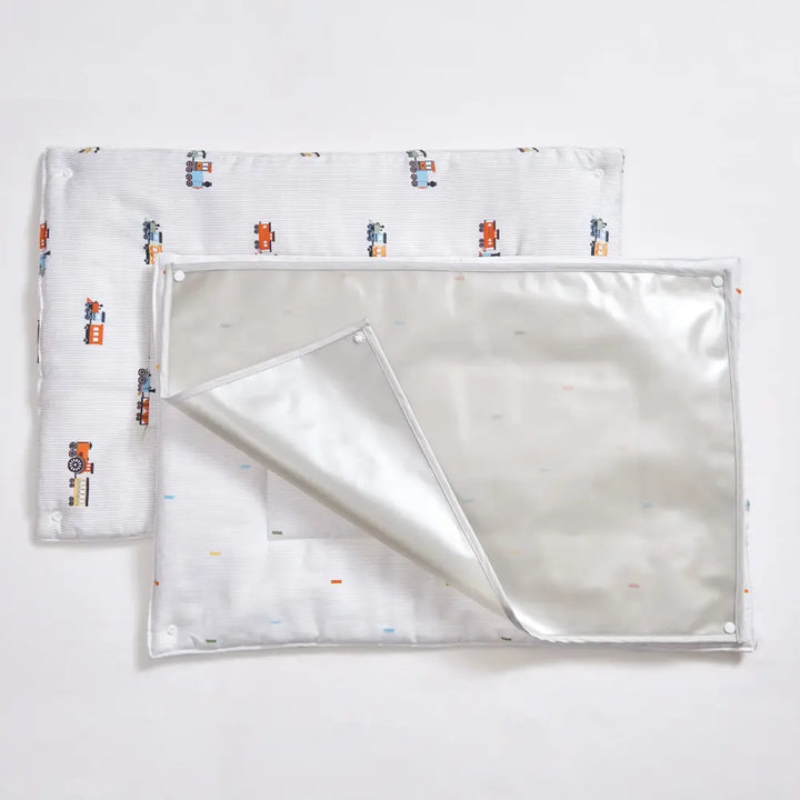 Annasimona Kids Train Diaper Changing Mat - Set of Two - Train - ONE SIZE
