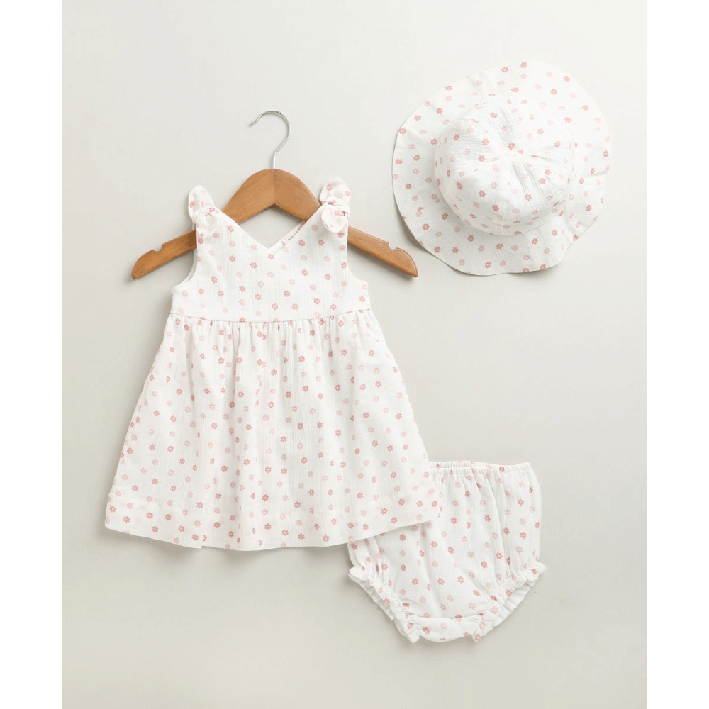 Sweetlime By AS Cherry Petal Co-ord Set with a Hat