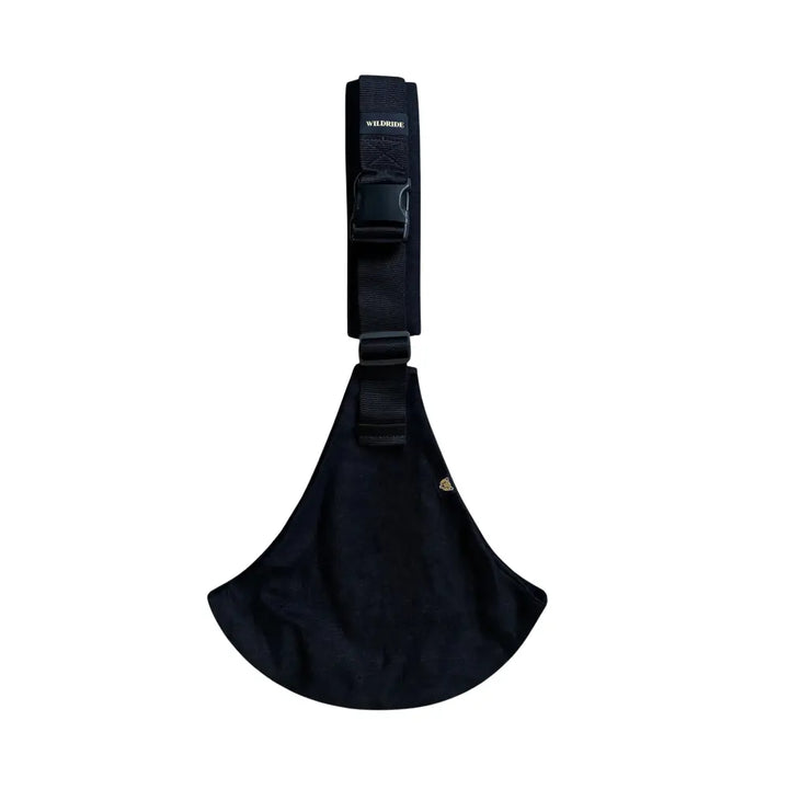 Wildride Toddler Carrier Black Linen | Lightweight Ergonomic Hip Seat Baby Carrier for Toddlers 9 Months–4 Years | Linen Blend Travel-Friendly Child Carrier | Comfortable Stroller Alternative for Everyday Adventures