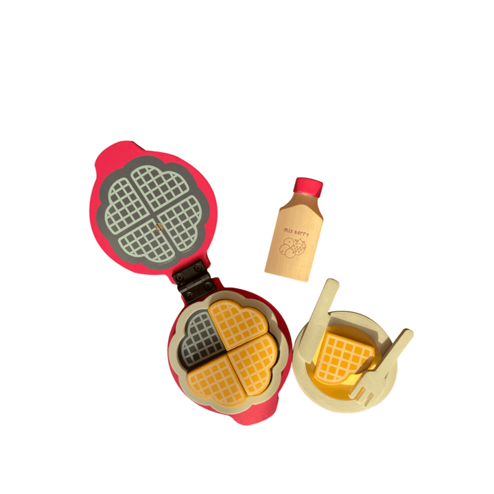 Playbox Wooden Waffle Maker Cooking Set