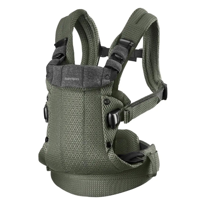 BabyBjorn Baby Harmony Carrier, 3D Mesh, Lightweight, Soft &amp; Breathable Newborn to Toddler Carrier, Adjustable Waistbelt &amp; Cross Straps, 4 Carry Positions, Birth - 3 Years (3-15Kgs) - Green