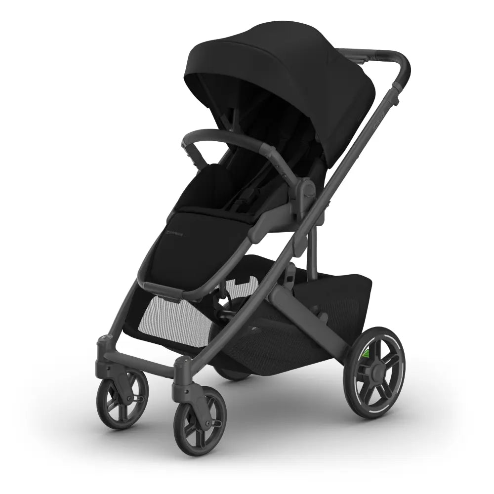 UPPAbaby Cruz V3 City Stroller, Reversible Seat, Flat Recline, Includes Bumper Bar, Insect Net, Rain Cover, up to 4 Years - James/Black