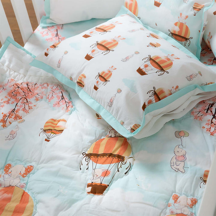 The Baby Trunk Ele On The Balloon - Bedding Set