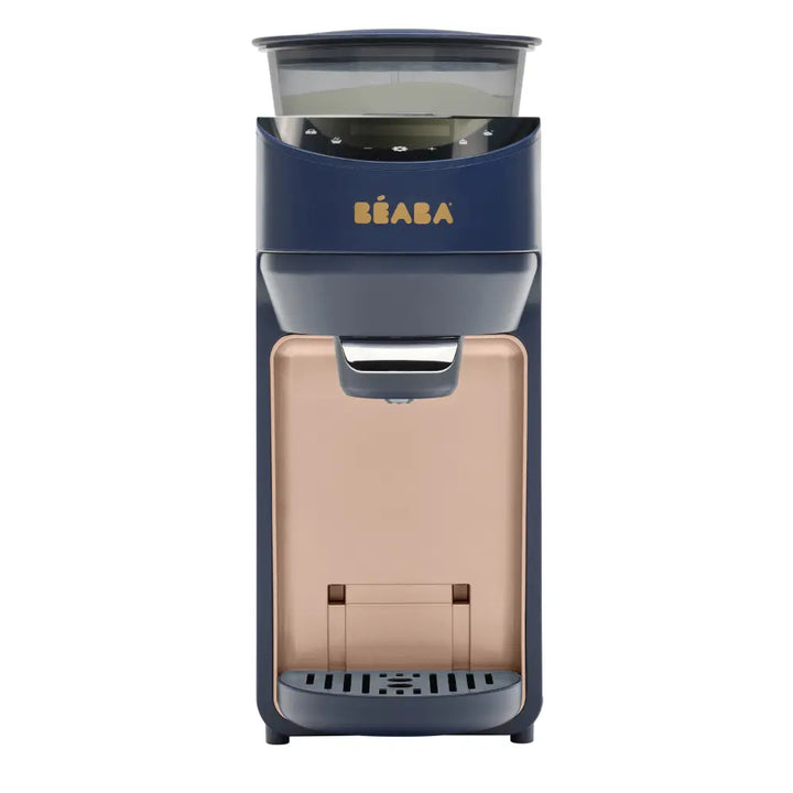 Beaba Milkeo Plus Automatic Baby Bottle Maker &amp; Formula Dispenser - Instant Warm Bottles in 20 Sec, Smart Touchscreen, Multiple Temperature Settings, Baby Formula Mixer &amp; Milk Maker for Infants, Night Blue, 0m+