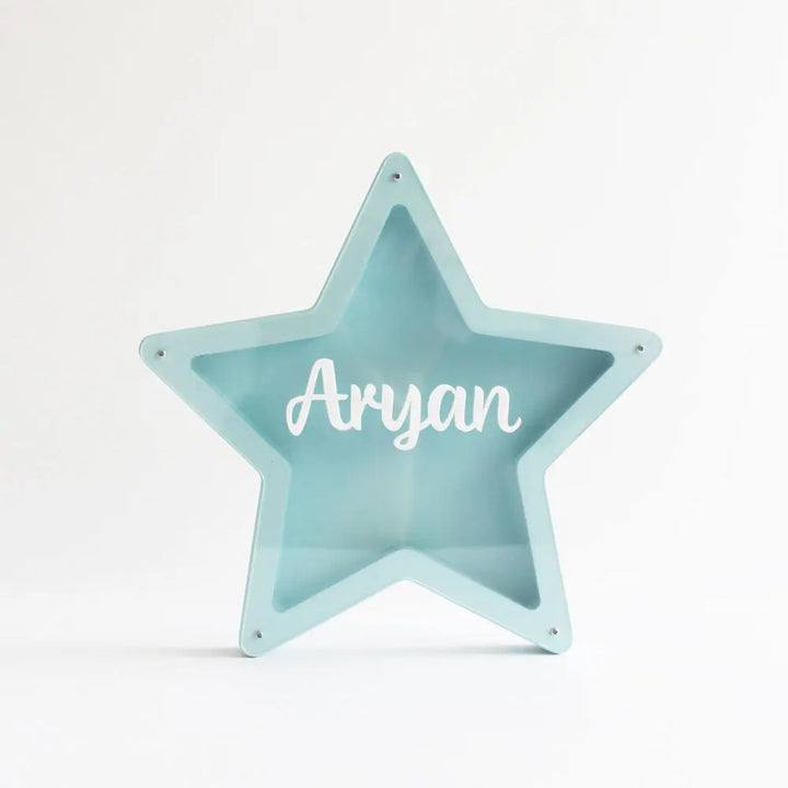 The Tiny Trove Star Piggy Bank - Blue