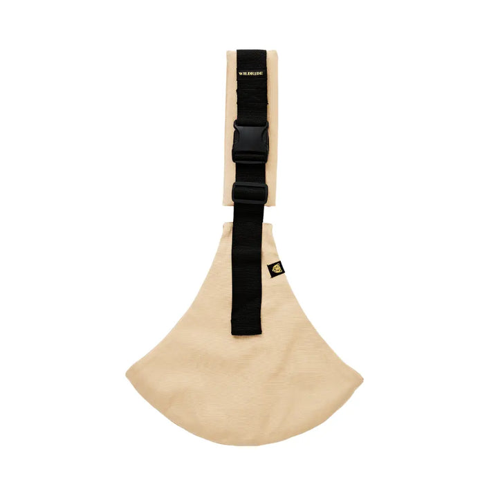 Wildride Toddler Carrier | Lightweight 100% Cotton Hip Seat Baby Carrier for Toddlers 9 Months–4 Years | Ergonomic, Portable &amp; Travel-Friendly Child Carrier | Comfortable Alternative to Stroller for Everyday Use - Beige