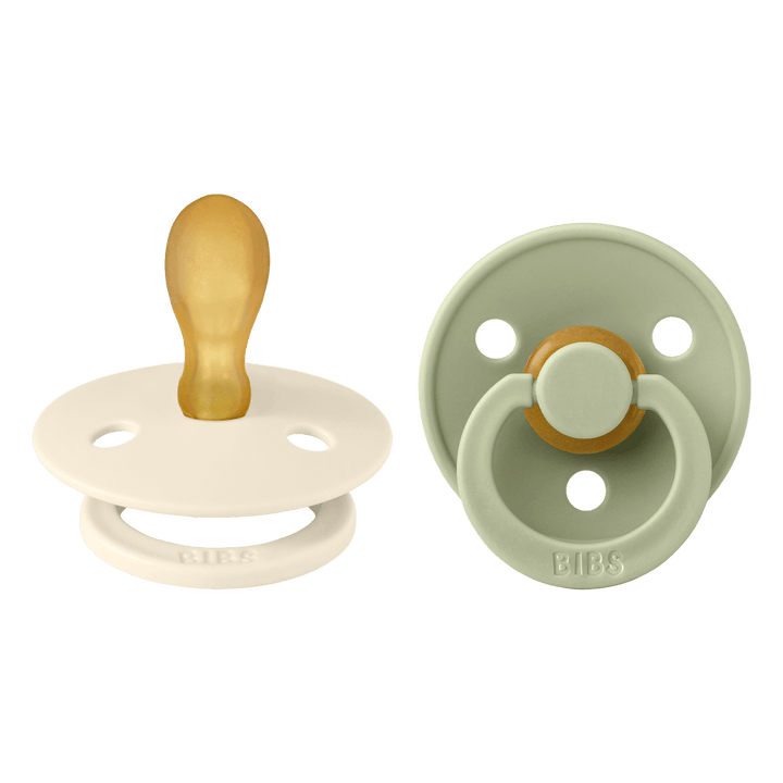 Bibs Latex Symmetrical  Nipple Pacifier Size 2 - Pack of 2 (Colour)