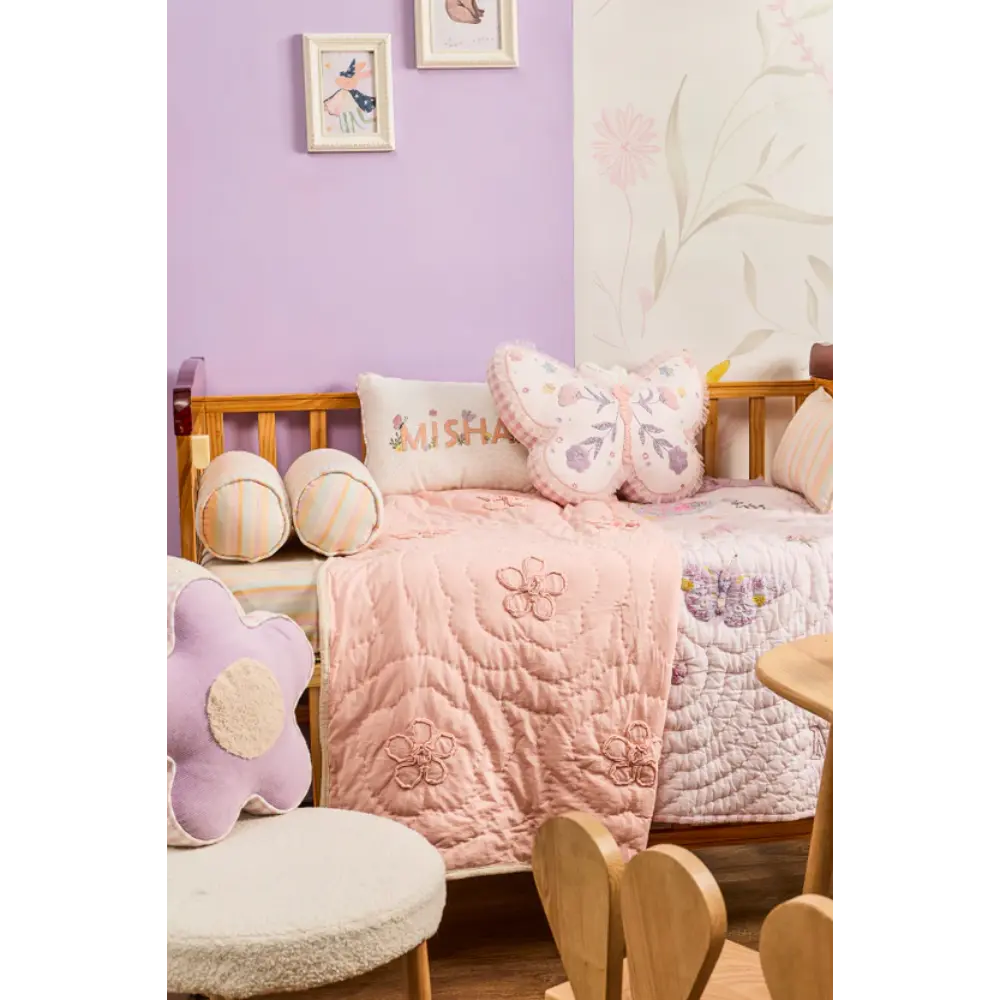 Fa Home Butterfly Garden Bedding Set - Multi