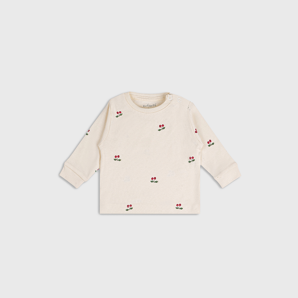Enfants Creamy Cherry Co-Ords - Beige