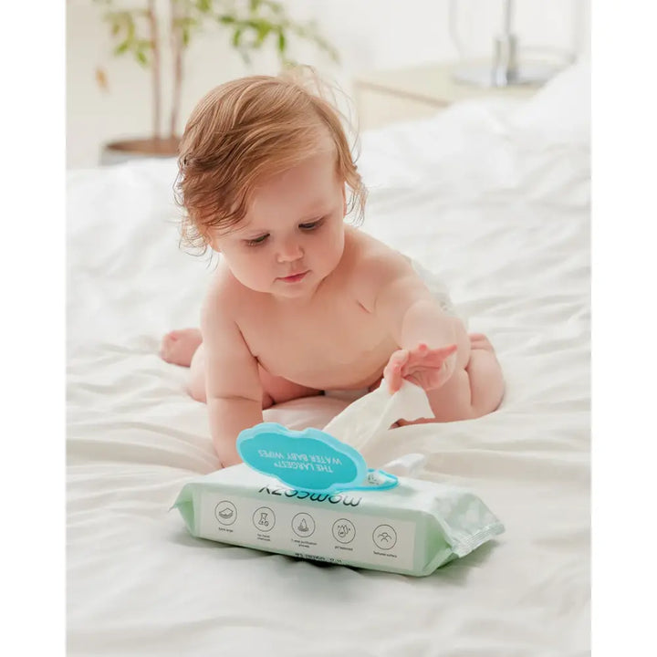 Momcozy Water Wipes-Extra Large Size Design- 60 count 1 Pack