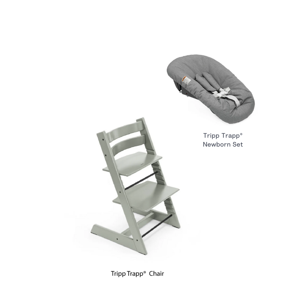 Stokke® Tripp Trapp Newborn Combo (Chair & Anthracite Newborn set)