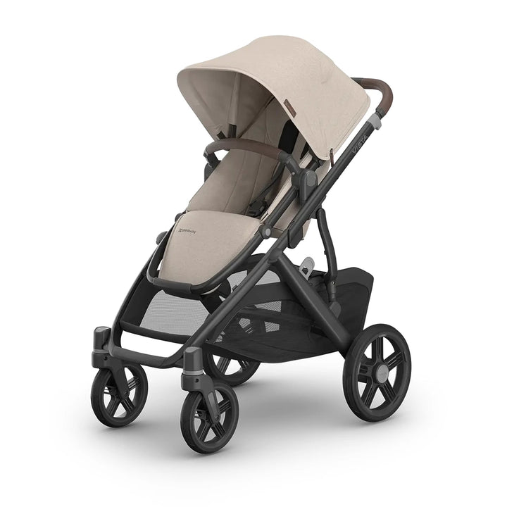 UPPAbaby Vista V3 Reversible Seat Stroller, Flat Recline, Multiple Seat Configurations, Converts to Sibling Stroller, Includes Insect Net and Rain Cover, up to 4 Years - Ada/Sandstone
