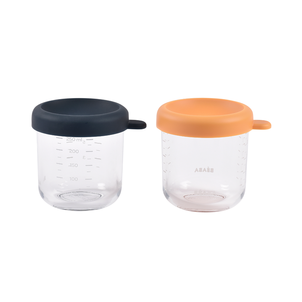 Beaba Set of 2 Glass Food Storage Containers 250 ml