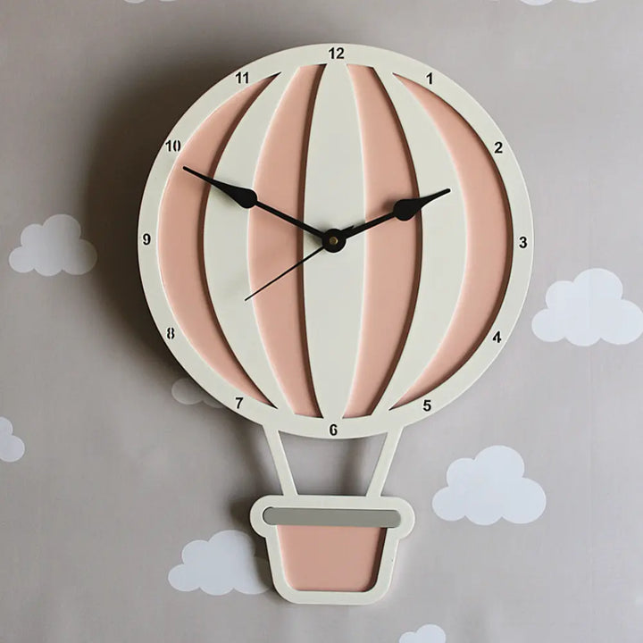 The Tiny Trove Hot Air Balloon Clock - Pink