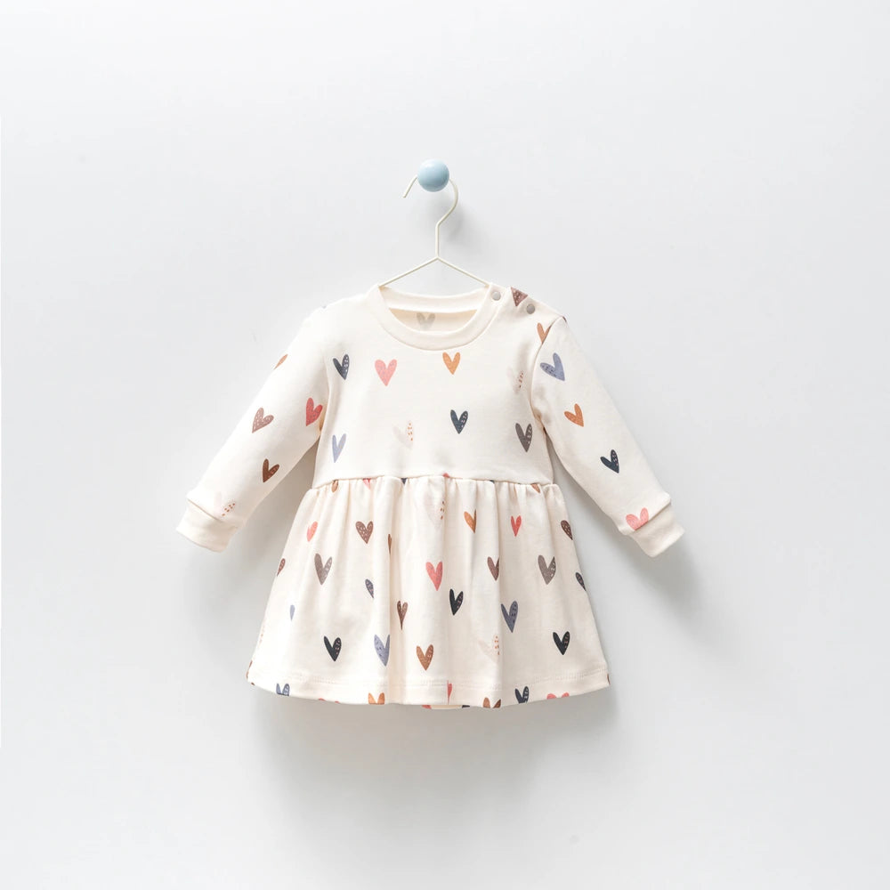 Faura Dress For Girls - Sweetheart Stripes