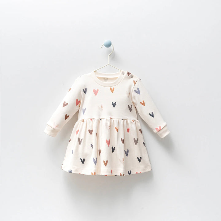 Faura Dress For Girls - Sweetheart Stripes