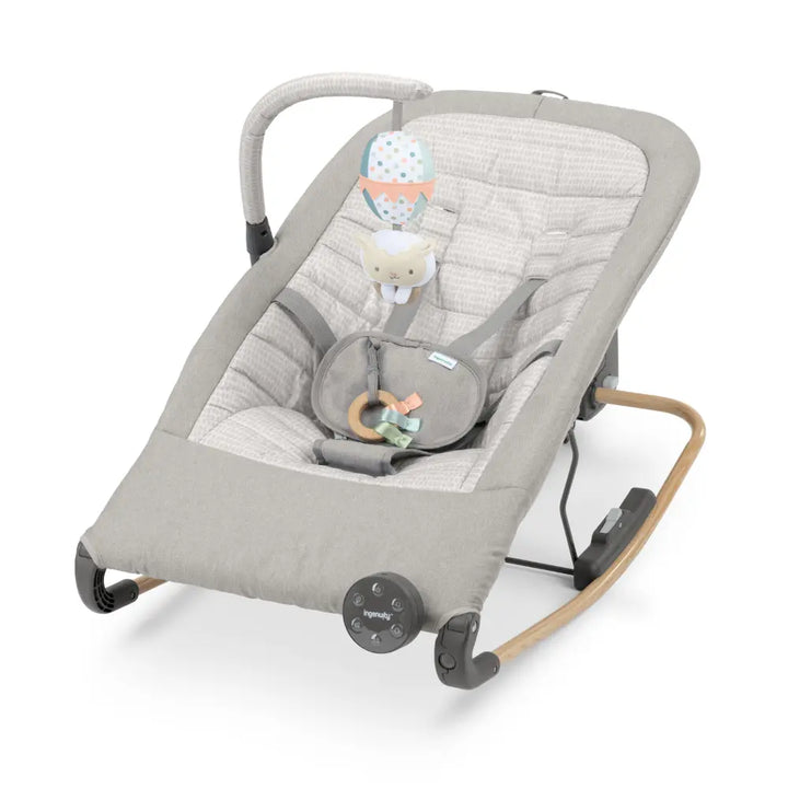 Ingenuity Keep InMotion Automatic Baby Rocking Seat with Remote Control, Vibrations &amp; Music, 0-6 months, Soulful Skies