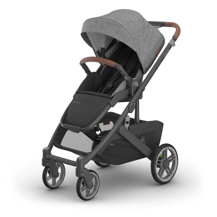 UPPAbaby Cruz V3 City Stroller, Reversible Seat, Flat Recline, Includes Bumper Bar, Insect Net, Rain Cover, up to 4 Years - Greyson/Charcoal