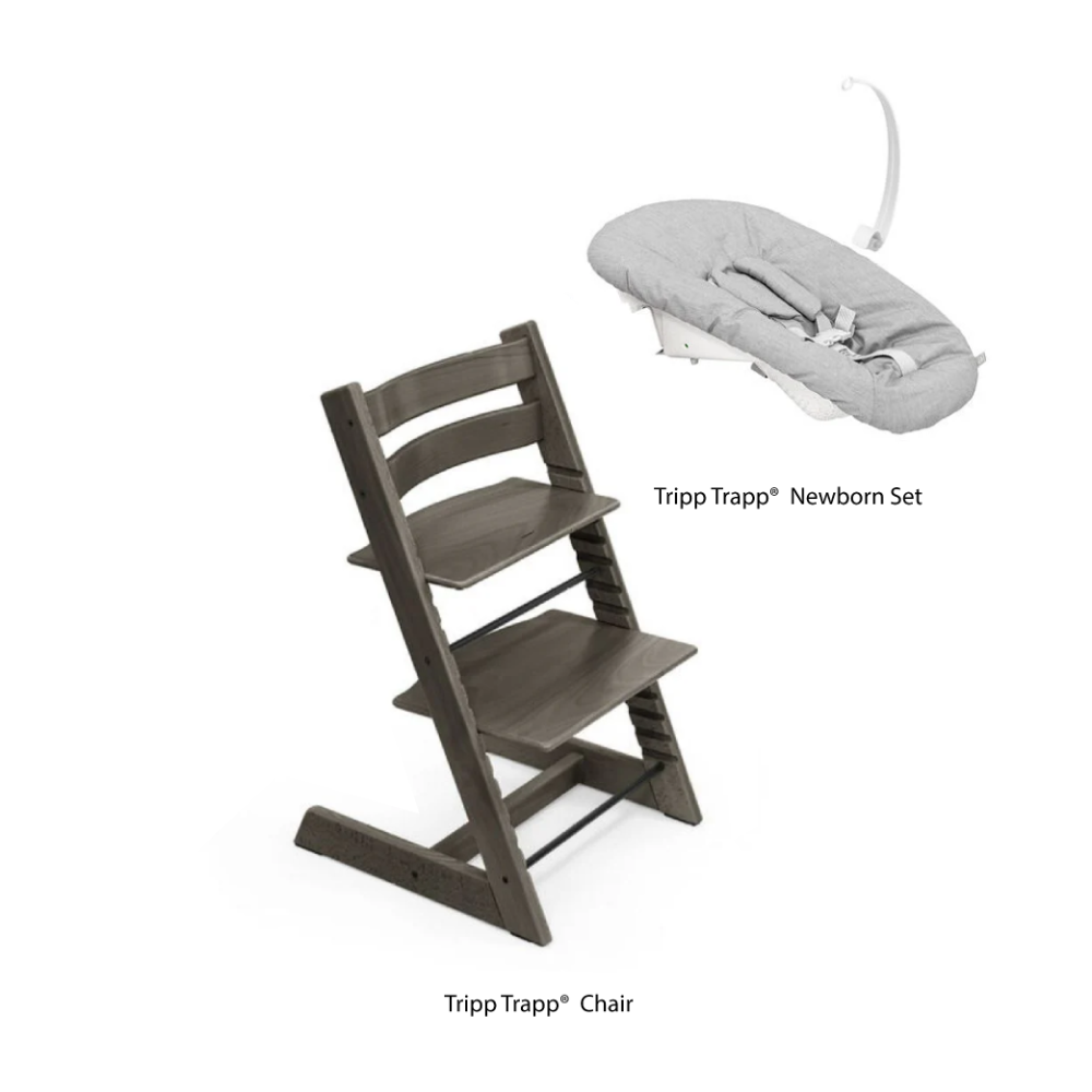 Stokke® Tripp Trapp Newborn Combo (Chair & Grey Newborn set)