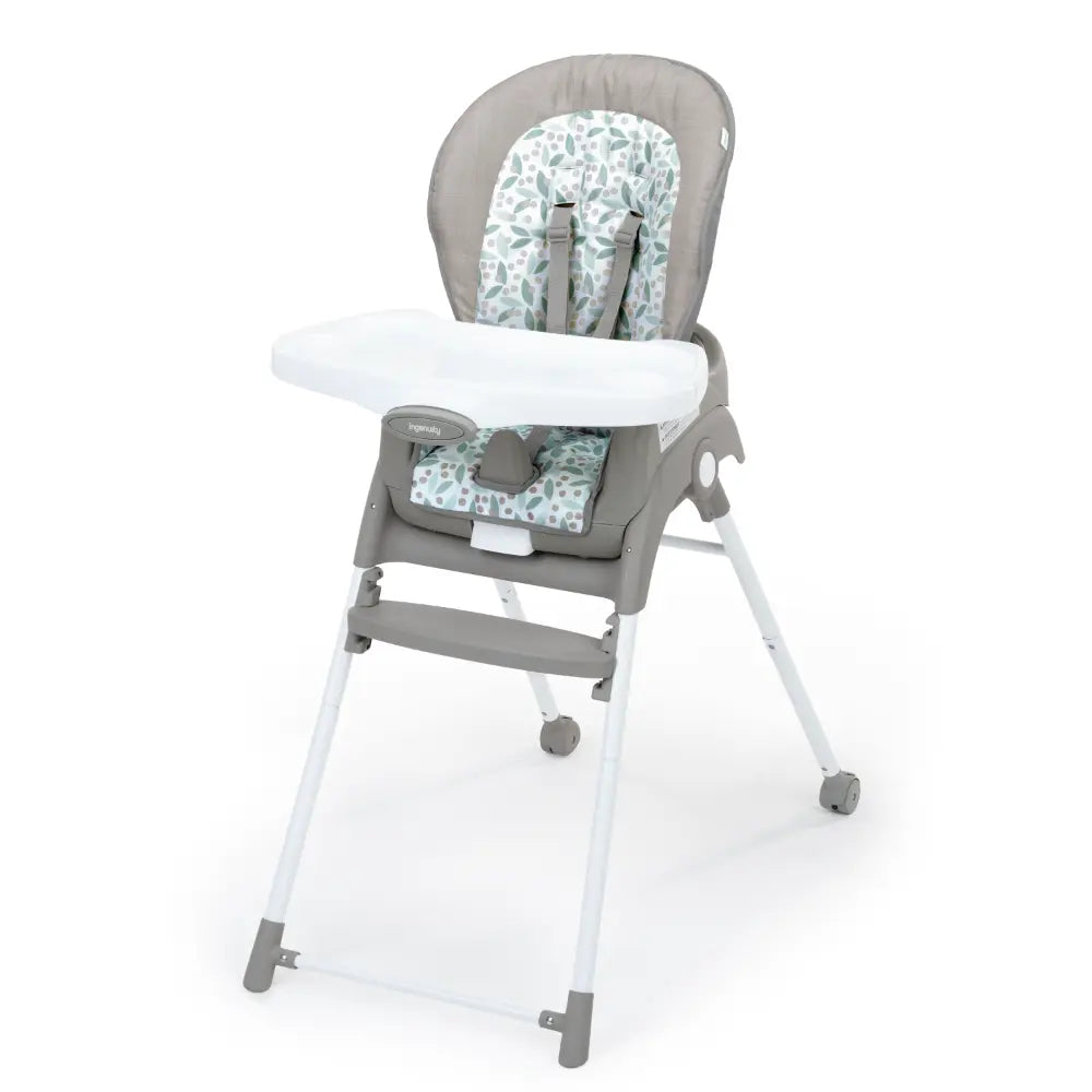 Ingenuity Trio Foldaway 6-in-1 High Chair with Booster Seat, Toddler Chair &amp; Foldable Space-Saving Design - Endless Blooms