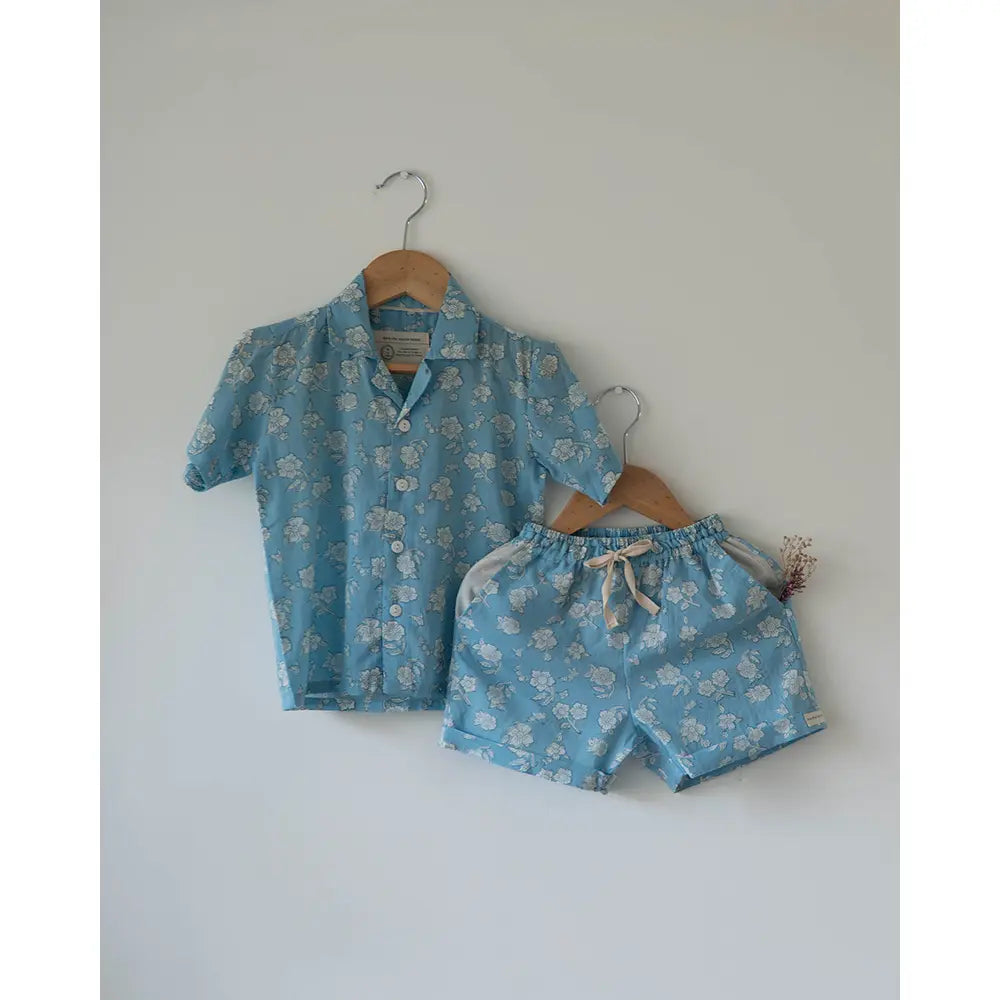 Love The World Today Boogie Co-Ord Set For Boys In Powder Blue