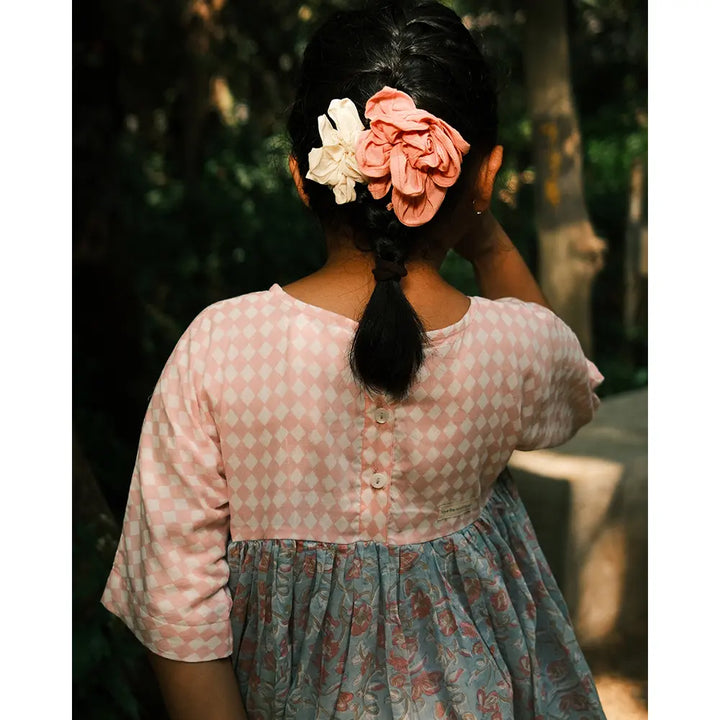 Love The World Today Tassel Dress For Girls In Sky Blue Butterfly