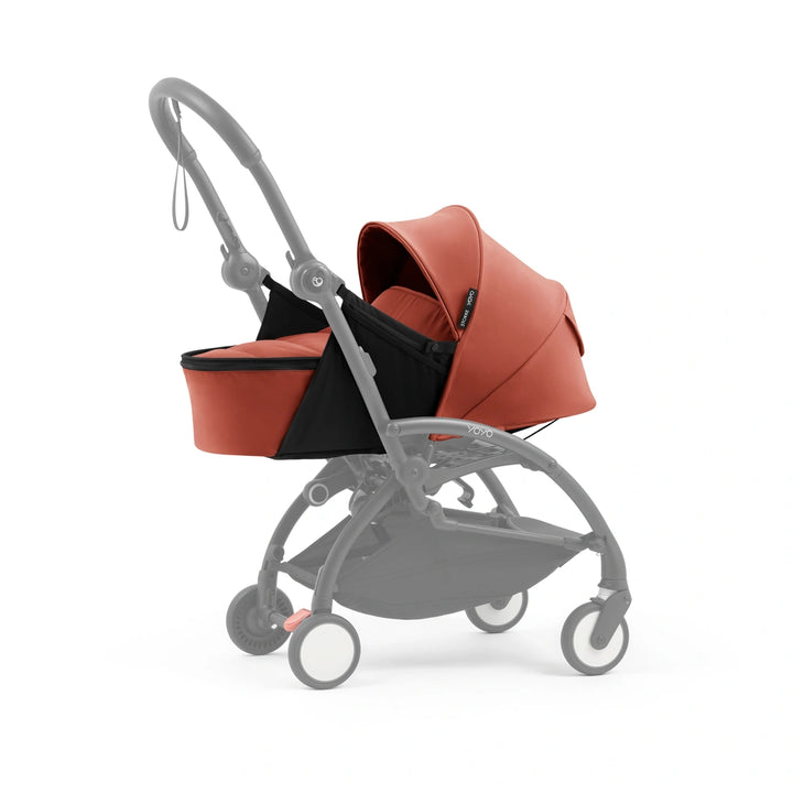 Stokke YOYO⁵ Newborn Pack | Fully Flat Newborn Seat | Newborn Stroller Attachment | 0–6 Months | Lightweight &amp; Compact | 5-Point Safety Harness | Ventilation Windows | Berry