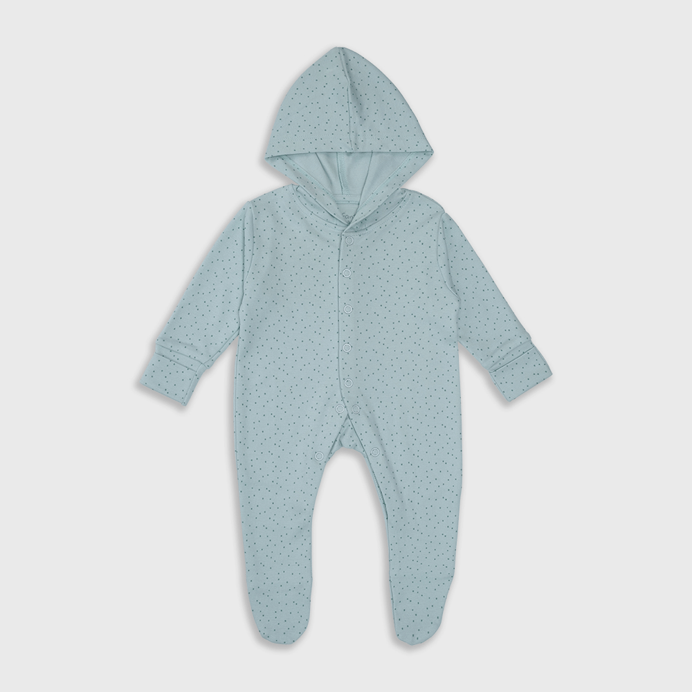 Enfants Whimsical Dots (Light Teal) - Baby Jumpsuit