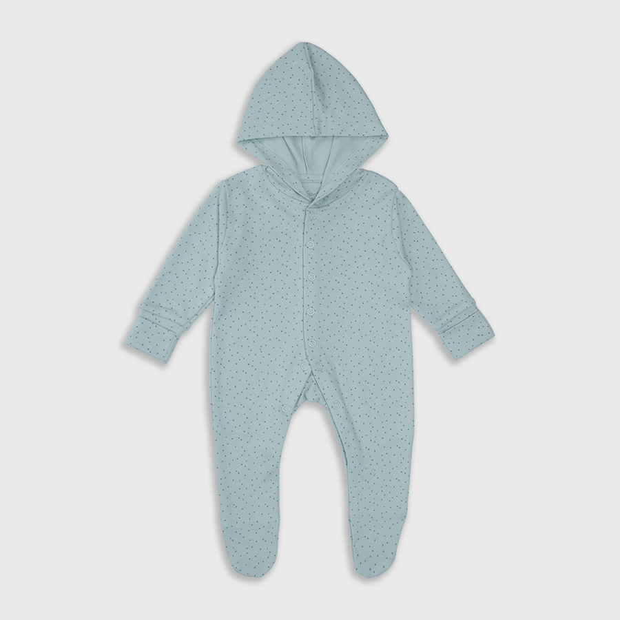 Enfants Whimsical Dots (Light Teal) - Baby Jumpsuit