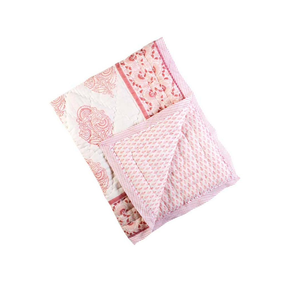 Block Printed Baby Quilt