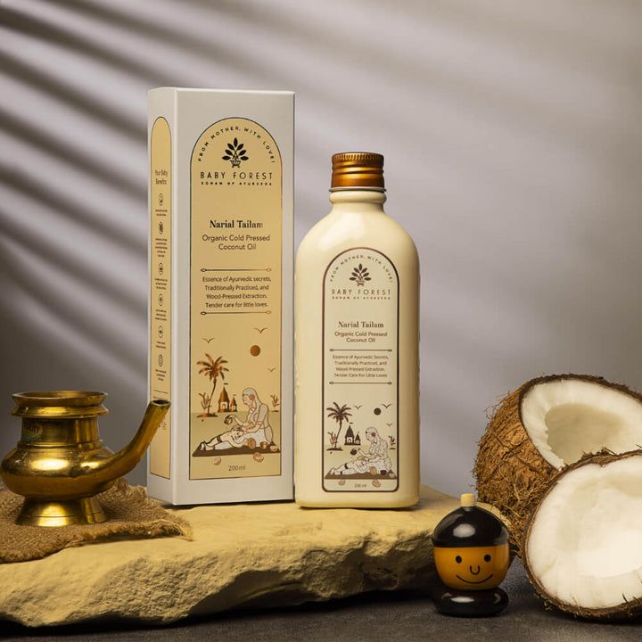 Baby Forest Narial Tailam Organic Cold Pressed Coconut Oil - 200ml