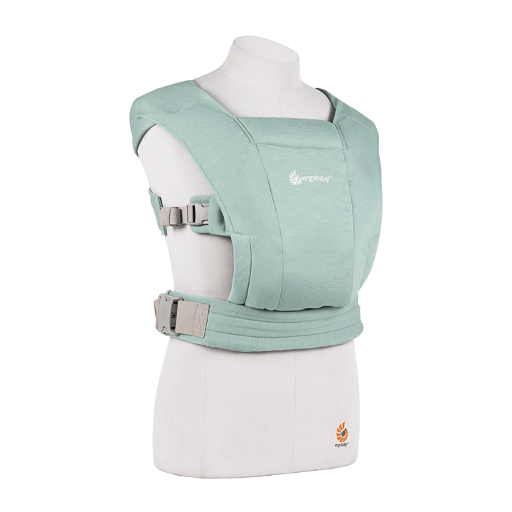 Ergobaby Embrace Newborn Baby Carrier, Soft, Cosy &amp; Lightweight Newborn Ready Carrier, Ergonomic “M” Position, Padded Head &amp; Neck Support, Adjustable Waistbelt &amp; Cross Straps, 2 Carry Positions, Easy to Use, 3-11 Kgs, 0-12 Months, Jade