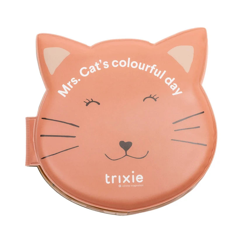 Trixie Bath Book for Babies | Waterproof Sensory Bath Toy with Colourful Illustrations &amp; Storytelling Fun for Early Learning | 6 Months Onwards | Mrs. Cat