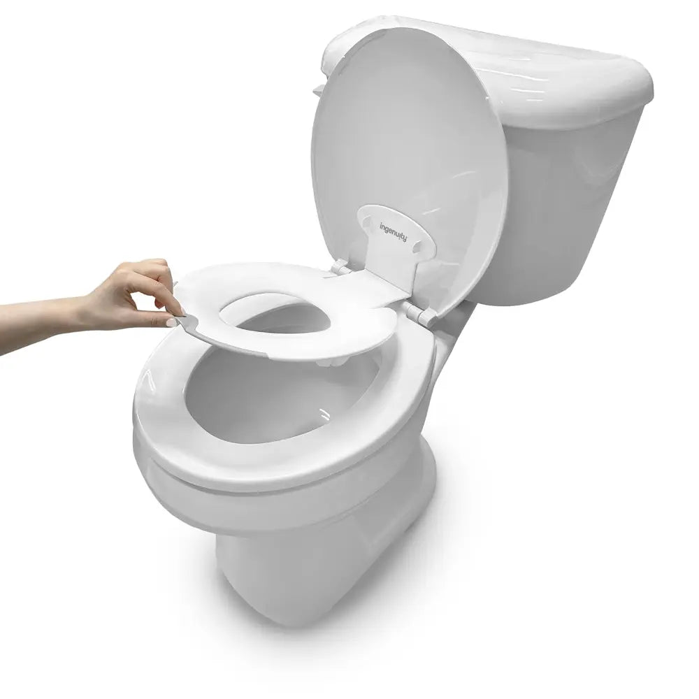 Ingenuity Flip &amp; Sit Potty Toddler Toilet Training Seat for Round &amp; Elongated Toilets, 18- 60 months