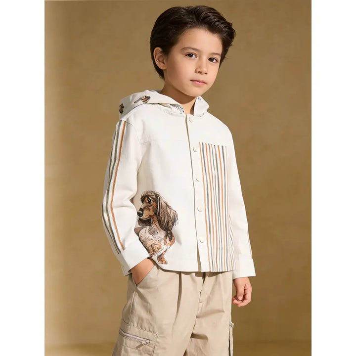 The Baby Trunk Unisex Friendly Dog Printed Shacket