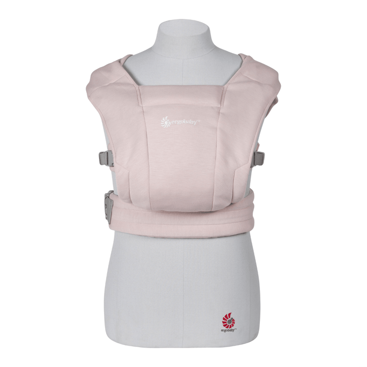 Ergobaby Embrace Newborn Baby Carrier – Soft &amp; Lightweight Fabric, Ergonomic “M” Position and Head Support, Adjustable Waistbelt &amp; Cross Straps, 2 Carry Positions, Easy to Use, 3-11 Kgs, Birth to 12 Months, Blush Pink