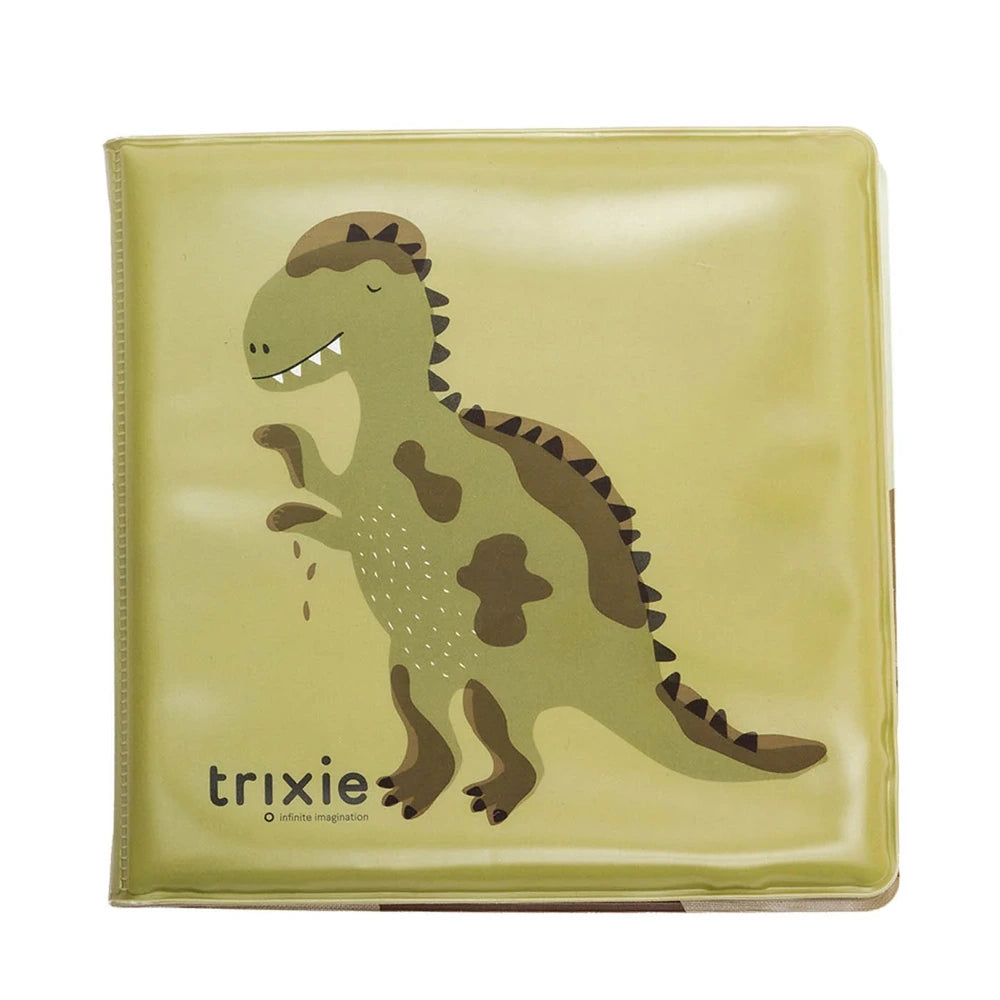 Trixie Colour-Changing Bath Book for Babies | Interactive Water Reveal Bath Toy with Sensory Play, Storytelling &amp; Fine Motor Development | 6 Months Onwards | Muddy Mr. Dino