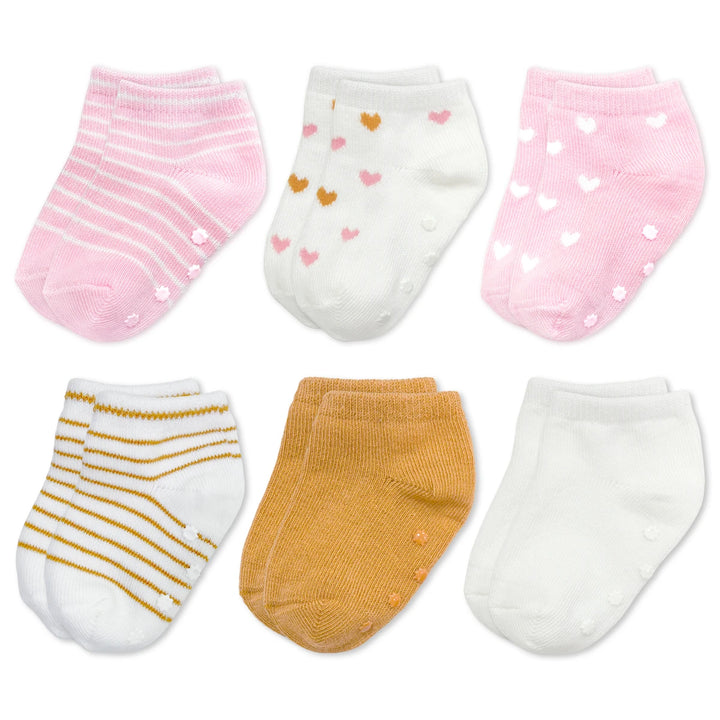 Nintara Baby Anti-Slip Socks for Baby Boys &amp; Girls - Pink Bundle